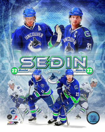 Henrik & Daniel Sedin 2011 Portrait Plus