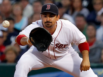 New York Yankees v Boston Red Sox, FORT MYERS, FL - MARCH 14: Adrian Gonzalez Poster