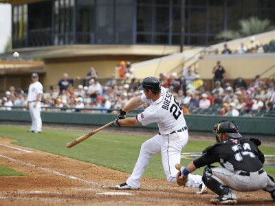 Toronto Blue Jays v Detroit Tigers, LAKELAND, FL - MARCH 01: Brennan Boesch Poster