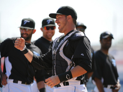 Detroit Tigers v Toronto Blue Jays, DUNEDIN, FL - FEBRUARY 26: J. P. Arencibia Poster