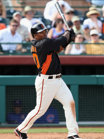 Chicago Cubs v San Francisco Giants, SCOTTSDALE, AZ - MARCH 01: Miguel Tejada Poster