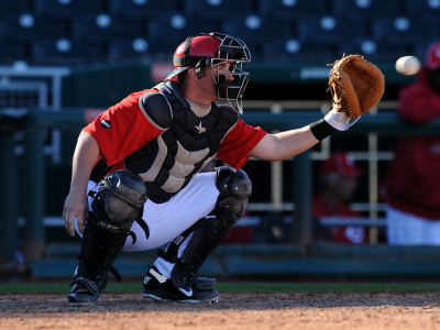 Cleveland Indians v Cincinnati Reds, GOODYEAR, AZ - FEBRUARY 28: Tucker Barnhart Poster