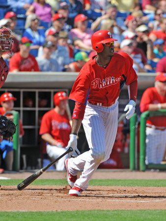Florida Seminoles v Philadelphia Phillies, CLEARWATER, FL - FEBRUARY 24: Domonic Brown Poster