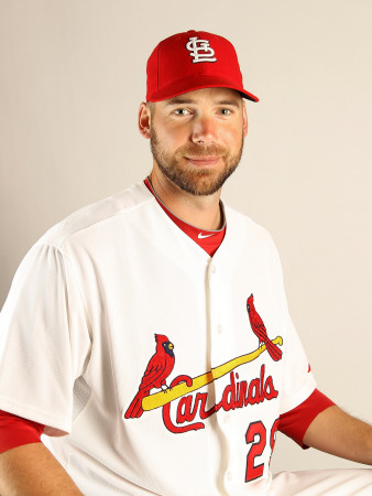St. Louis Cardinals Photo Day, JUPITER, FL - FEBRUARY 24: Chris Carpenter Poster