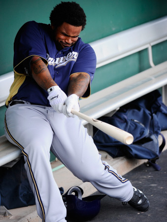 Milwaukee Brewers v San Francisco Giants, SCOTTSDALE, AZ - MARCH 14: Prince Fielder Poster