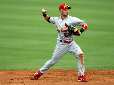 St. Louis Cardinals v Florida Marlins, JUPITER, FL - MARCH 01: Skip Shumaker Poster