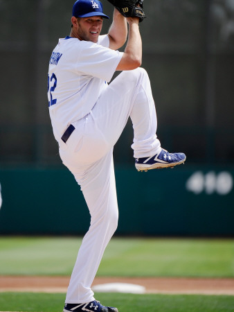 Texas Rangers v Los Angeles Dodgers, GLENDALE, AZ - MARCH 15: Clayton Kershaw Poster