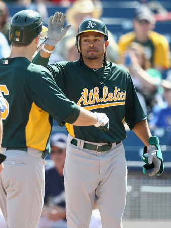 Oakland Athletics v Milwaukee Brewers, PHOENIX, AZ - MARCH 03: Coco Crisp and Josh Willingham