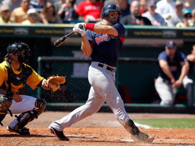 Boston Red Sox v Pittsburgh Pirates, BRADENTON, FL - MARCH 13: Jason Varitek Poster