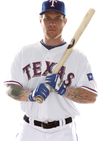 Texas Rangers Photo Day, SURPRISE, AZ - FEBRUARY 25: Josh Hamilton Poster