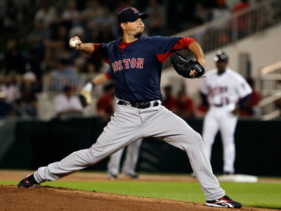 Boston Red Sox v Minnesota Twins, FORT MYERS, FL - FEBRUARY 27: Josh Beckett Poster