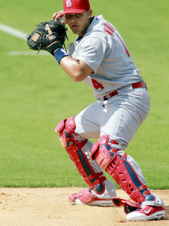St. Louis Cardinals v Florida Marlins, JUPITER, FL - MARCH 01: Yadier Molina Poster