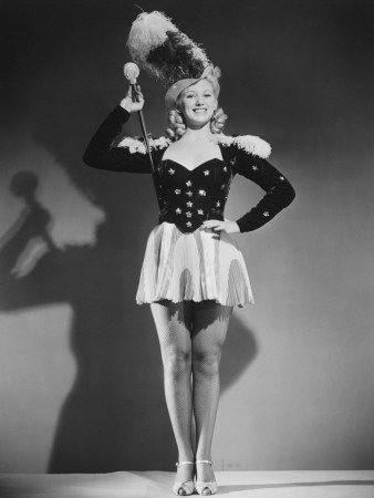 Cheerleader Posing in Studio, Portrait Poster