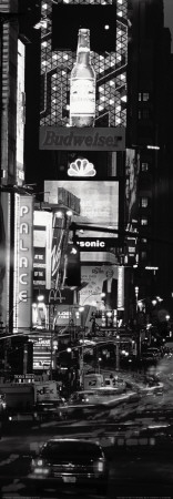 Seventh Avenue and Times Square at Night, New York Art Print