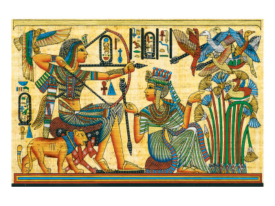 Tutankhamun Hunting Birds