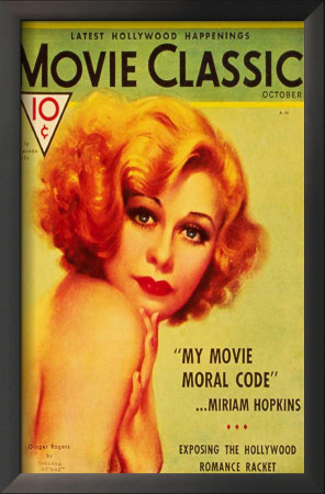 Ginger Rogers - Movie Classic Magazine Cover 1930