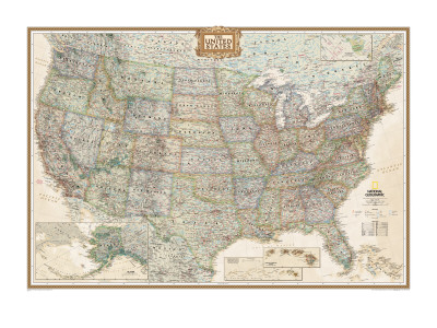 United States Political Map, Executive Style