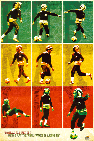 Bob Marley - Football Poster