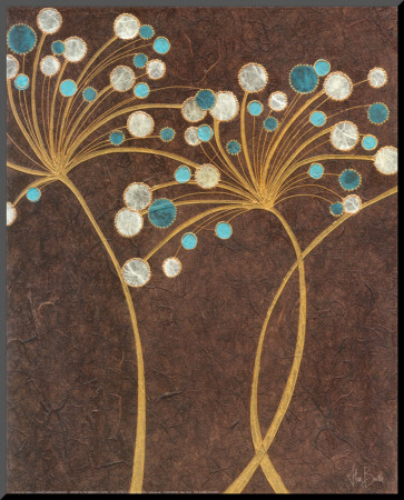 Teal Bubble Flowers