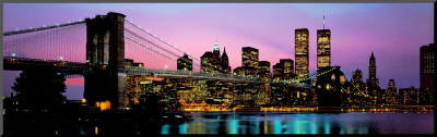 Brooklyn Bridge and New York City Skyline