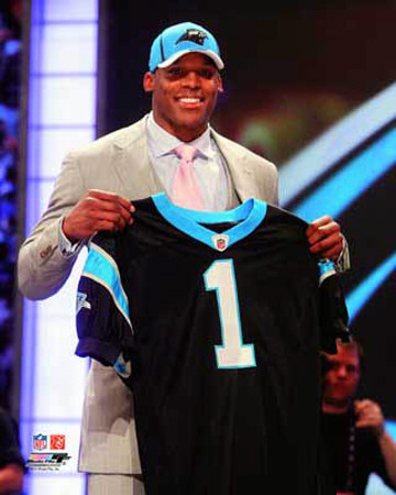 Cam Newton 2011 NFL Draft #1 Pick Poster
