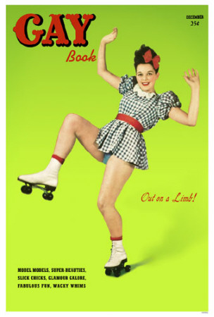 Gay Rollerskater Out on a Limb Poster