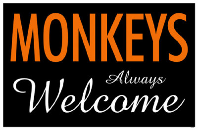 Buy Monkeys Always Welcome at AllPosters.com