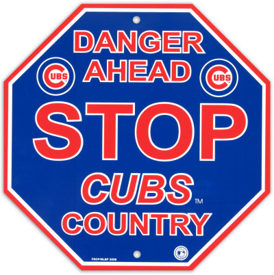 Chicago Cubs Stop Sign