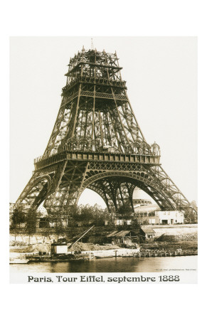 Tour Eiffel September 1888 Yellow Screen