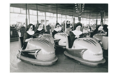 Nuns Driving Bumper Cars, France