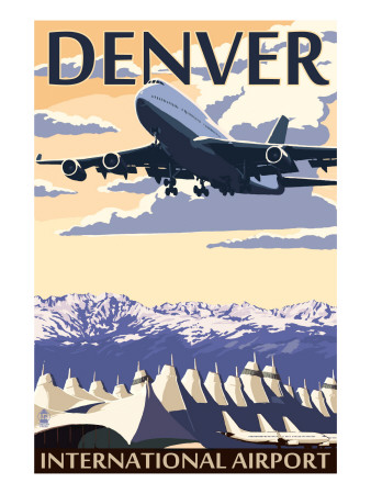 Denver, Colorado - Airport View Art Print