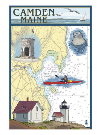 Nautical Chart of Camden Maine available by clicking on the image.