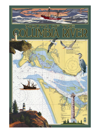 Chart of the Columbia River.