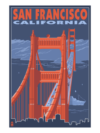 Buy San Francisco, California - Golden Gate Bridge at AllPosters.com