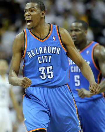 Oklahoma City Thunder v Memphis Grizzlies - Game Four, Memphis, TN - MAY 9: Kevin Durant Poster