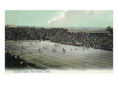 New Haven, Connecticut - Football Game at Yale Bowl Poster