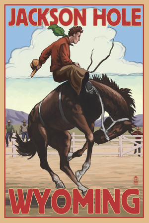 Jackson Hole, Wyoming Bucking Bronco