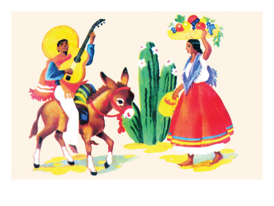 Burro Rider Serenades La Senorita