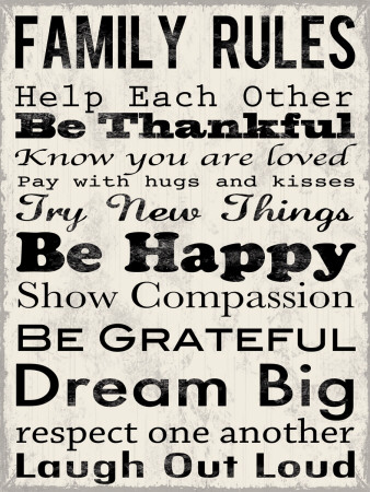 Family Rules Posters