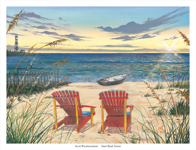Outer Bank Sunrise Poster