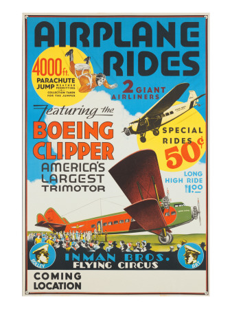 "Airplane Rides: Featuring the Boeing Clipper, America`s Largest Trimotor", 1929