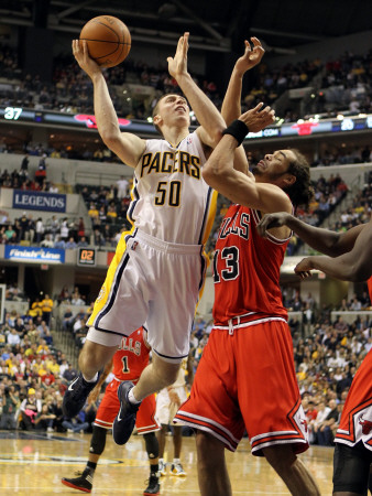 Buy Chicago Bulls v Indiana Pacers - Game Three, Indianapolis, IN - APRIL 21: Tyler Hansbrough and Joak at AllPosters.com