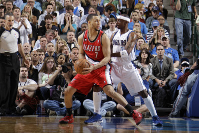 Buy Portland Trail Blazers v Dallas Mavericks - Game One, Dallas, TX - APRIL 16: Brandon Roy and Jason at AllPosters.com