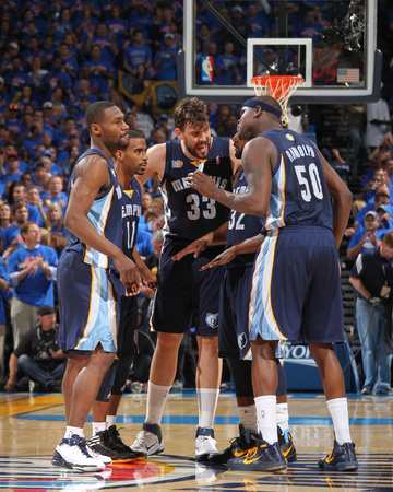Buy Memphis Grizzlies v Oklahoma City Thunder - Game Seven, Oklahoma City, OK - MAY 15: Marc Gasol, Ton at AllPosters.com