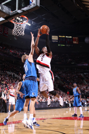 Buy Dallas Mavericks v Portland Trail Blazers - Game Three, Portland, OR - APRIL 21: Gerald Wallace and at AllPosters.com