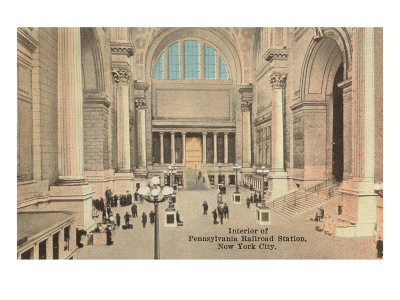 Interior of Pennsylvania Railroad Station, New York City