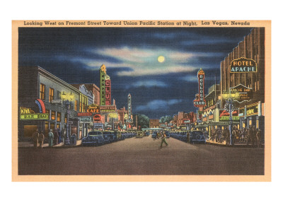 Fremont Street at Night, Las Vegas, Nevada