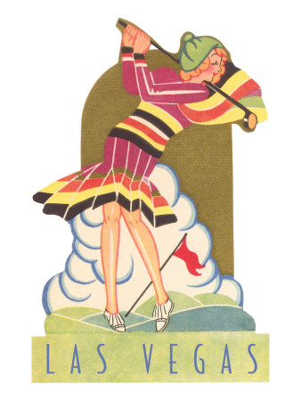 Lady Golfer in Las Vegas, Nevada Poster