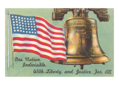 Flag and Liberty Bell