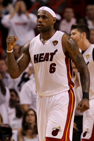 Dallas Mavericks v Miami Heat - Game One, Miami, FL - MAY 31: LeBron James Poster